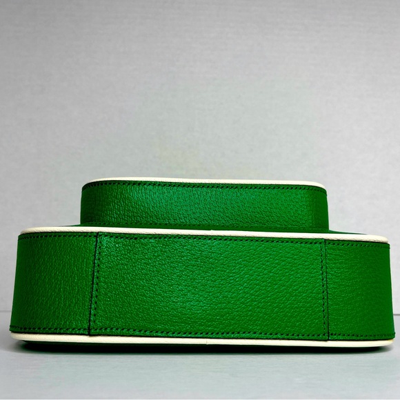 GUCCI x Adidas 721713 Green Golf Shoulder Bag Crossbody Leather Logo COLLECTOR - Picture 6 of 15